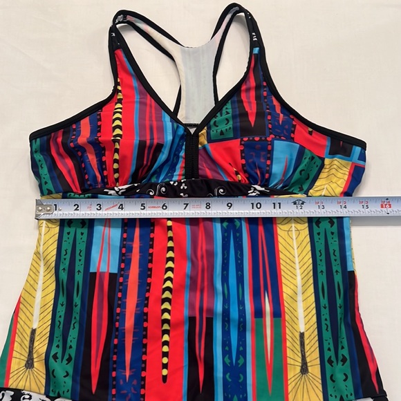 U30- 2 Large Tankini Tops: 1) Hula Honey Halter 2) Unbranded Racerback - Picture 11 of 14